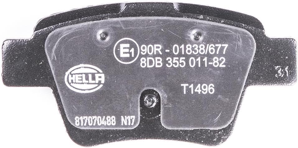 HELLA PAGID 8DB 355 011-821 Bremsbelagsatz - T1496 - Dicke/Stärke: 17.6mm - Bremssystem: Bosch - nic