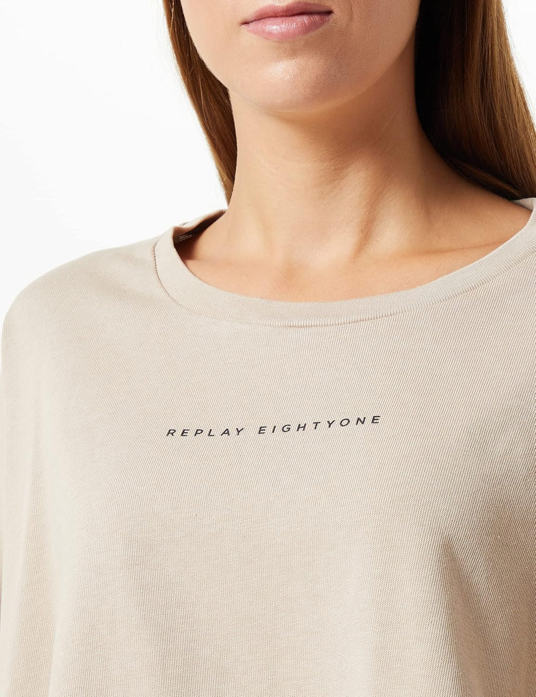 Replay Damen T-Shirt XXS 803 Light Mud, XXS 803 Light Mud