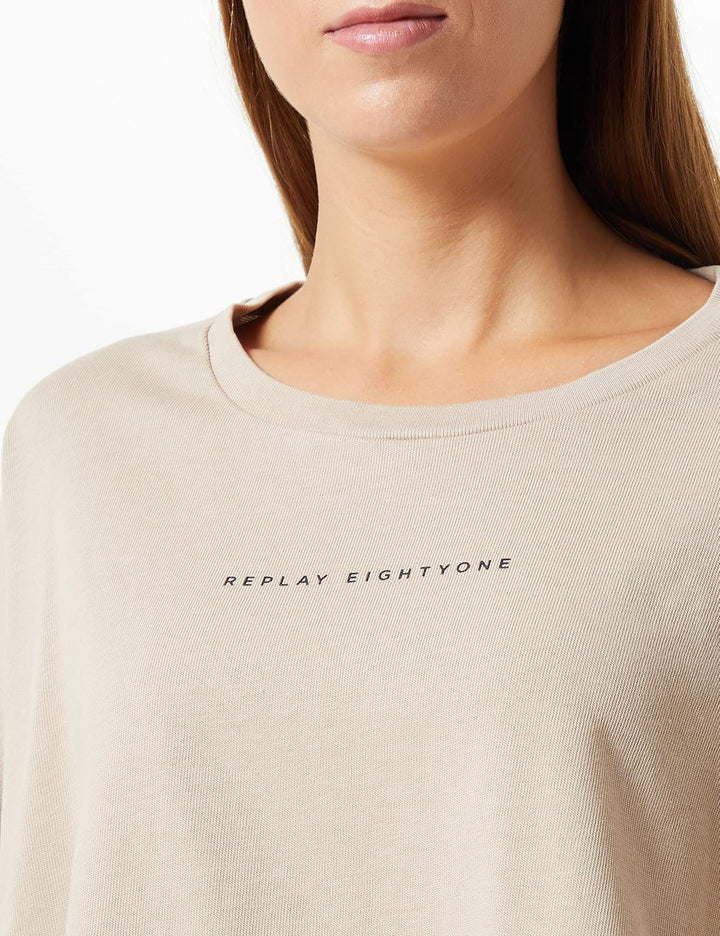 Replay Damen T-Shirt XXS 803 Light Mud, XXS 803 Light Mud
