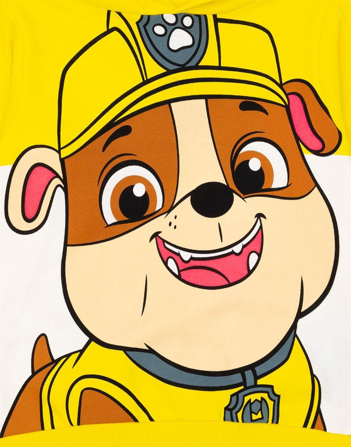 PAW PATROL Kids Hoodie Chase Marshall Skye Everest ODER Rubble 3D Ohren Pullover 4-5 Jahre Rubble, 4
