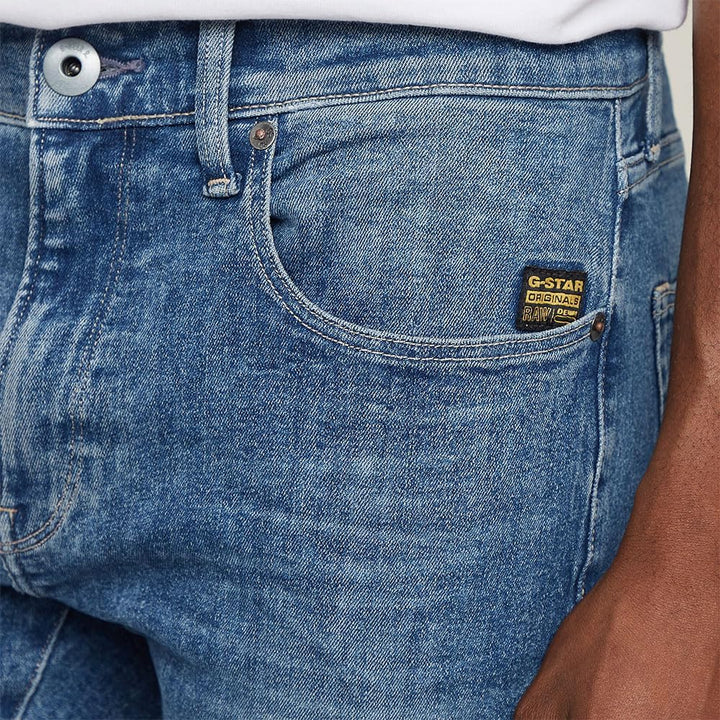 G-STAR Herren 3301 Slim Denim Shorts 28W Blau (Faded Summer Sky D10481-d634-h096), 28W Blau (Faded S