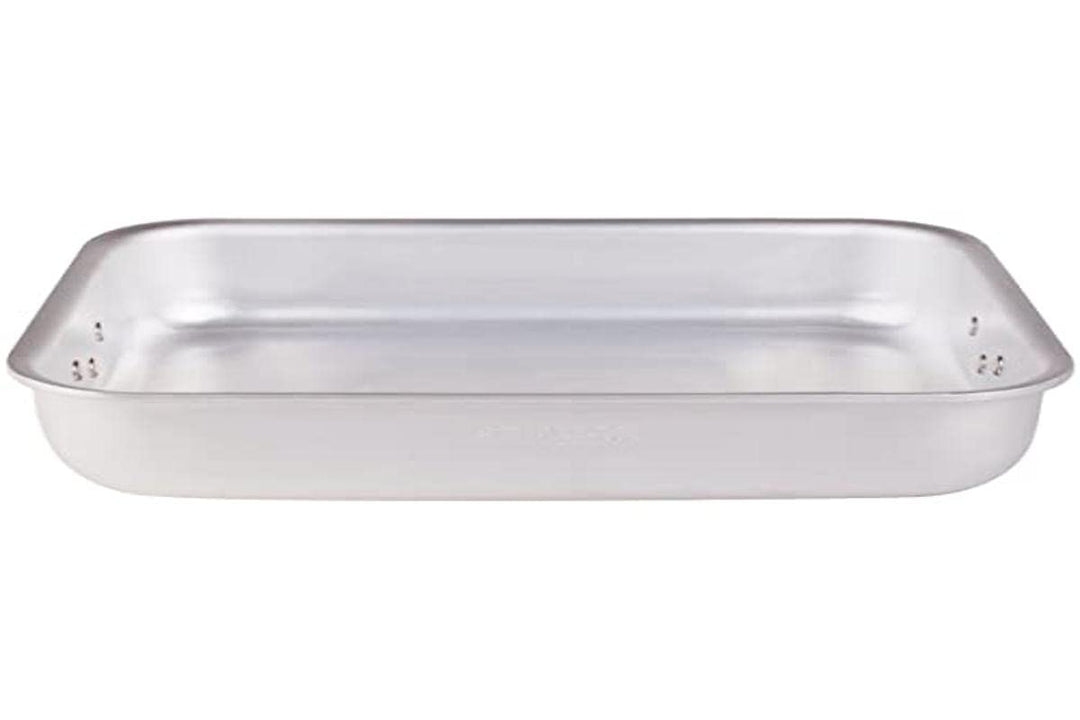 Baldassare Agnelli Professionelle Aluminium-Linie Rechteckiger Bräter, Metall, Silber/schwarz, 30 cm
