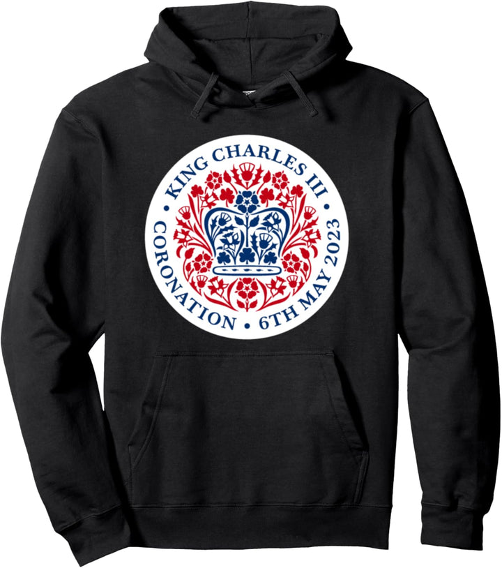 British King Charles III Coronation 6. Mai 2023 Offiziell Pullover Hoodie