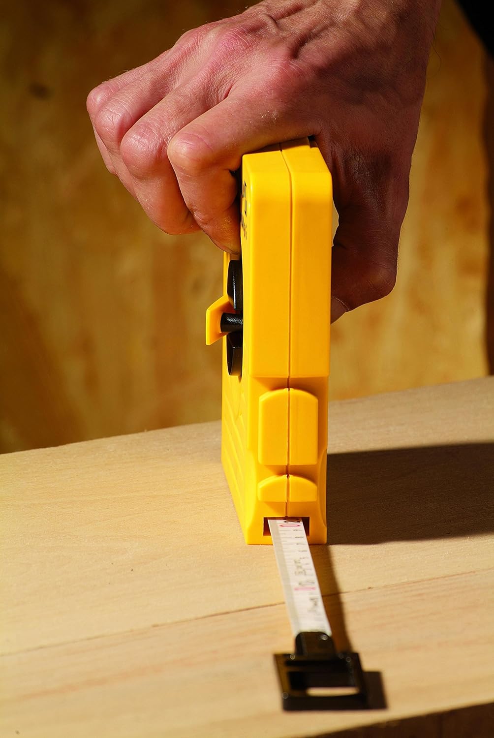 STABILA 17222 Bandmass BM 50 W, 30 m, weisslackiertes Stahl-Messband, mit Universalhaken