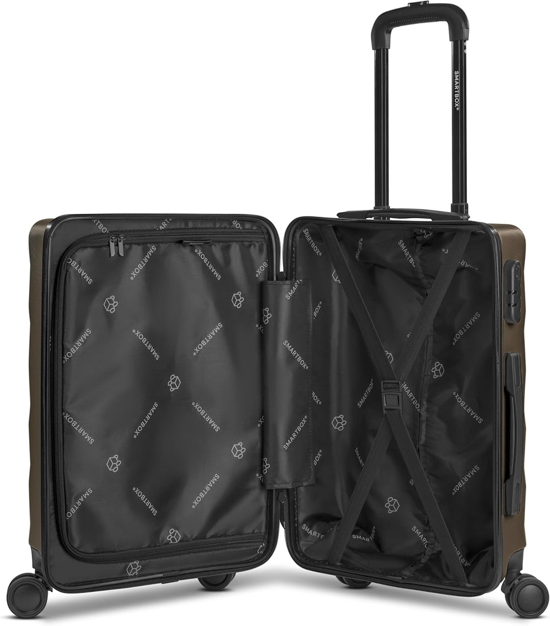 Smartbox Hartschalen Kabinen-Koffer für Damen &amp; Herren | Kleiner Trolley 38 x 22 x 55 cm aus hochwer