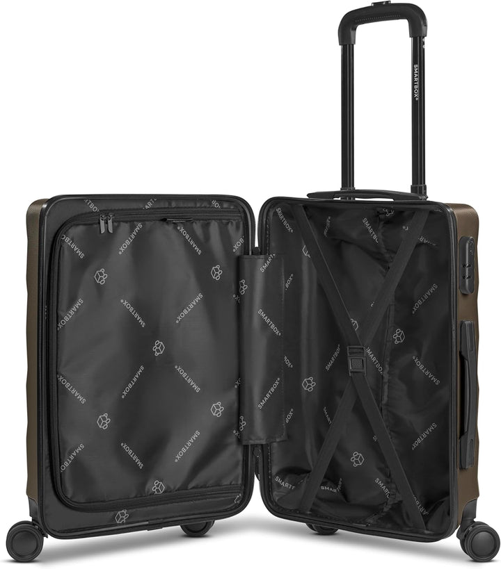 Smartbox Hartschalen Kabinen-Koffer für Damen &amp; Herren | Kleiner Trolley 38 x 22 x 55 cm aus hochwer