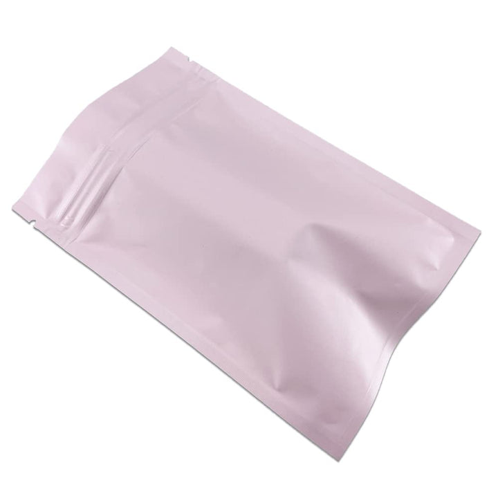 WACCOMT Pack 100 Stücke Matte Aluminiumfolie Verpackung Tasche Reissverschluss Selbstdicht Flachbeut