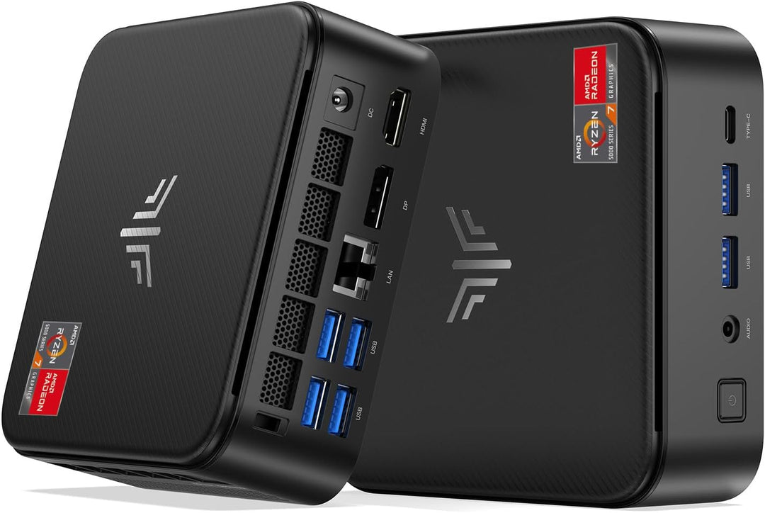 NiPoGi E3B Mini PC AMD Ryzen 7 5700U 32GB Dual DDR4 512GB Nvme PCle3.0 SSD Micro Desktop Computer mi