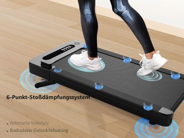 Bluearth Walking Pad mit 10% Automatische Steigung, Max 150KG, 2.5PS Leiser Motor, Laufband Schreibt