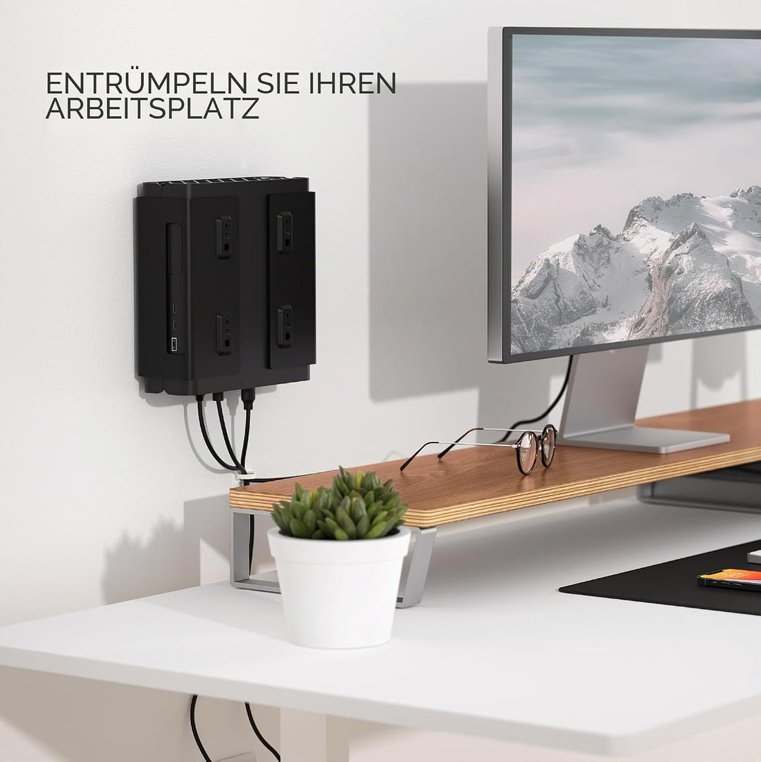 HumanCentric Dual VESA-Hülle kompatibel mit HP Z2 G9 Mini-PC, VESA-Halterung zwischen Monitorarm und