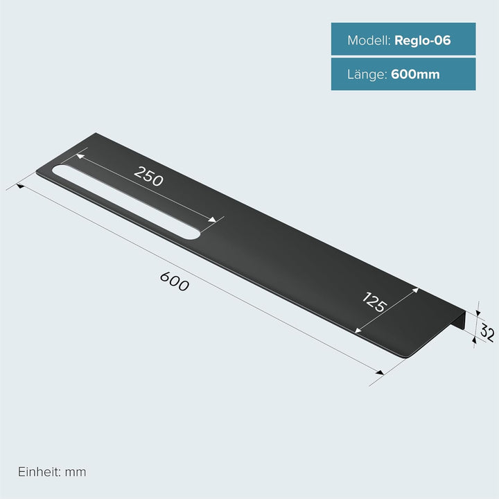 doporro Duschablage ohne Bohren aus Aluminium, Länge 60 cm, selbstklebendes Duschregal mit Handtuchh