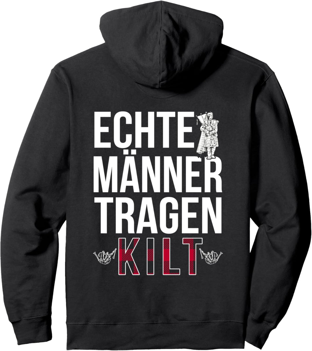 Echte Männer Tragen Kilt Pullover Hoodie