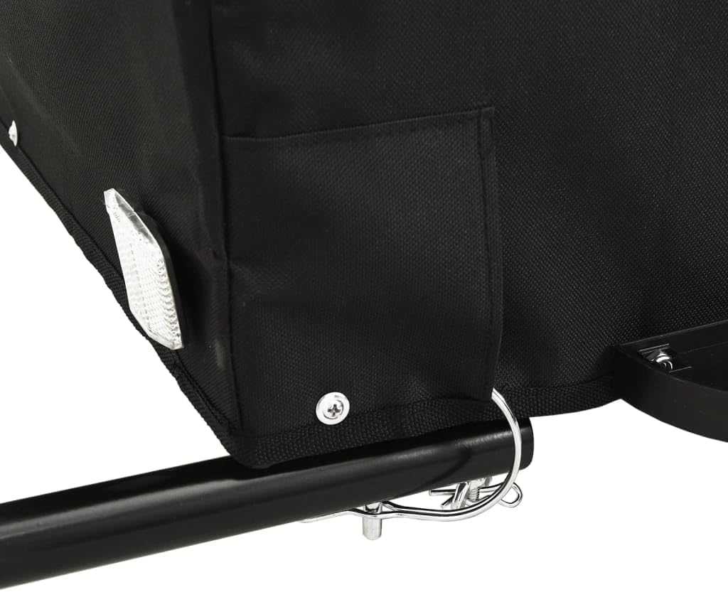 vidaXL Lastenanhänger Fahrrad Fahrradanhänger Grau 120 x 54 x 44 cm, Grau 120 x 54 x 44 cm