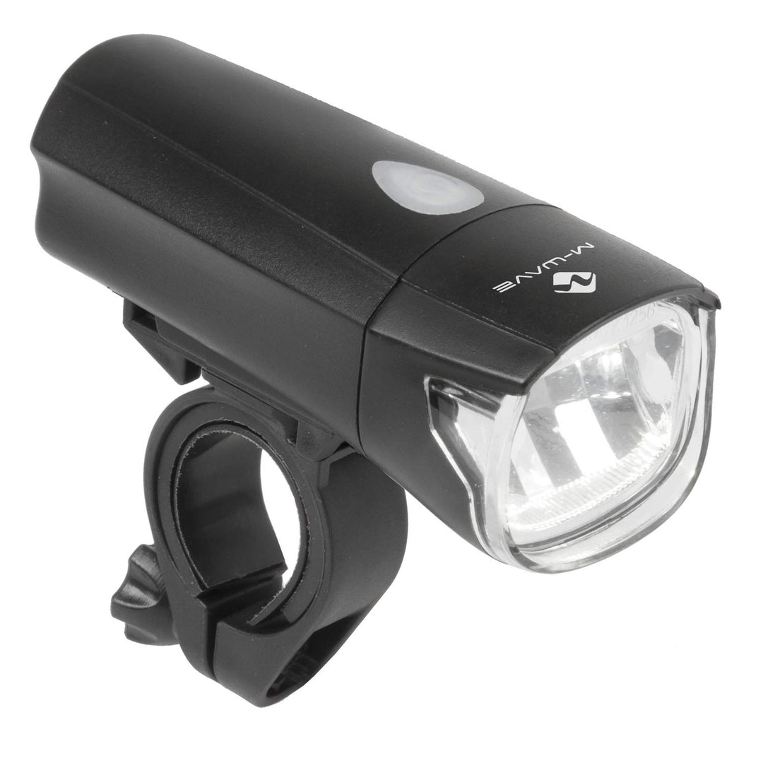 Batterie Fahrradlicht mit LED, 30/15 Lux, deutsches Prüfzeichen, Clip-on, Batteriestandsanzeige, Apo
