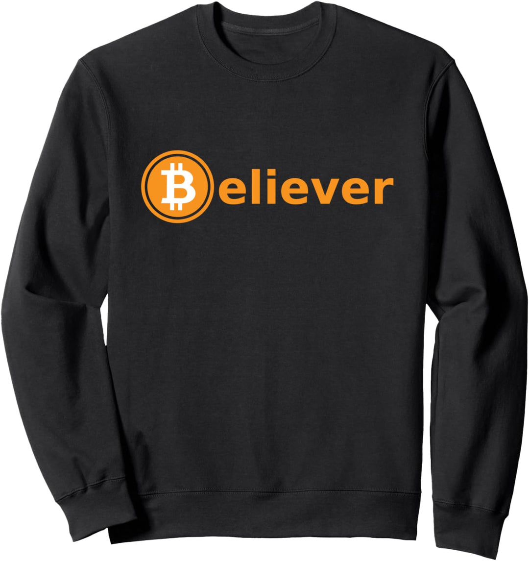 Gläubiger Bitcoin-Kryptowährungsfreak für digitales Geld Sweatshirt