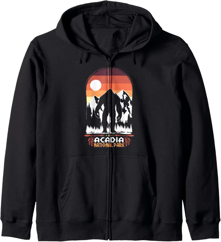 Acadia-Nationalpark Maine Souvenir-Geschenk Yeti Bigfoot-Des Kapuzenjacke