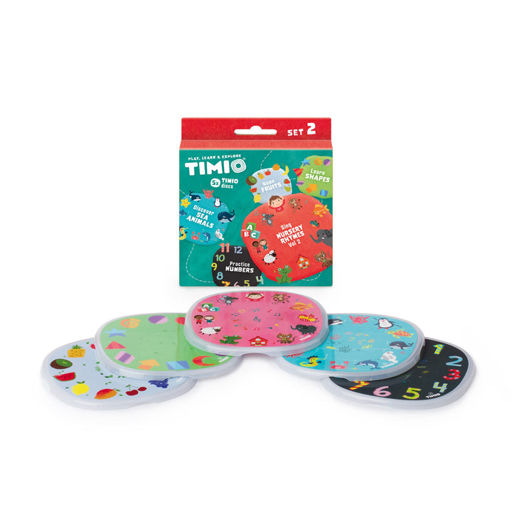 TIMIO Disc Set #2: 5 Audio-Discs für den TIMIO Player | Zahlen Lernen, 96 Kinderlieder Vol. 2, Meere