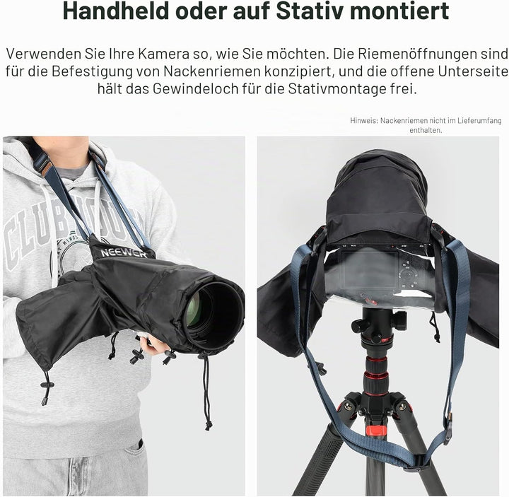 NEEWER Kamera Regenschutz, klein, strapazierfähiges Nylon, kompatibel mit Sony A7 A9 Canon 7D 5D Nik