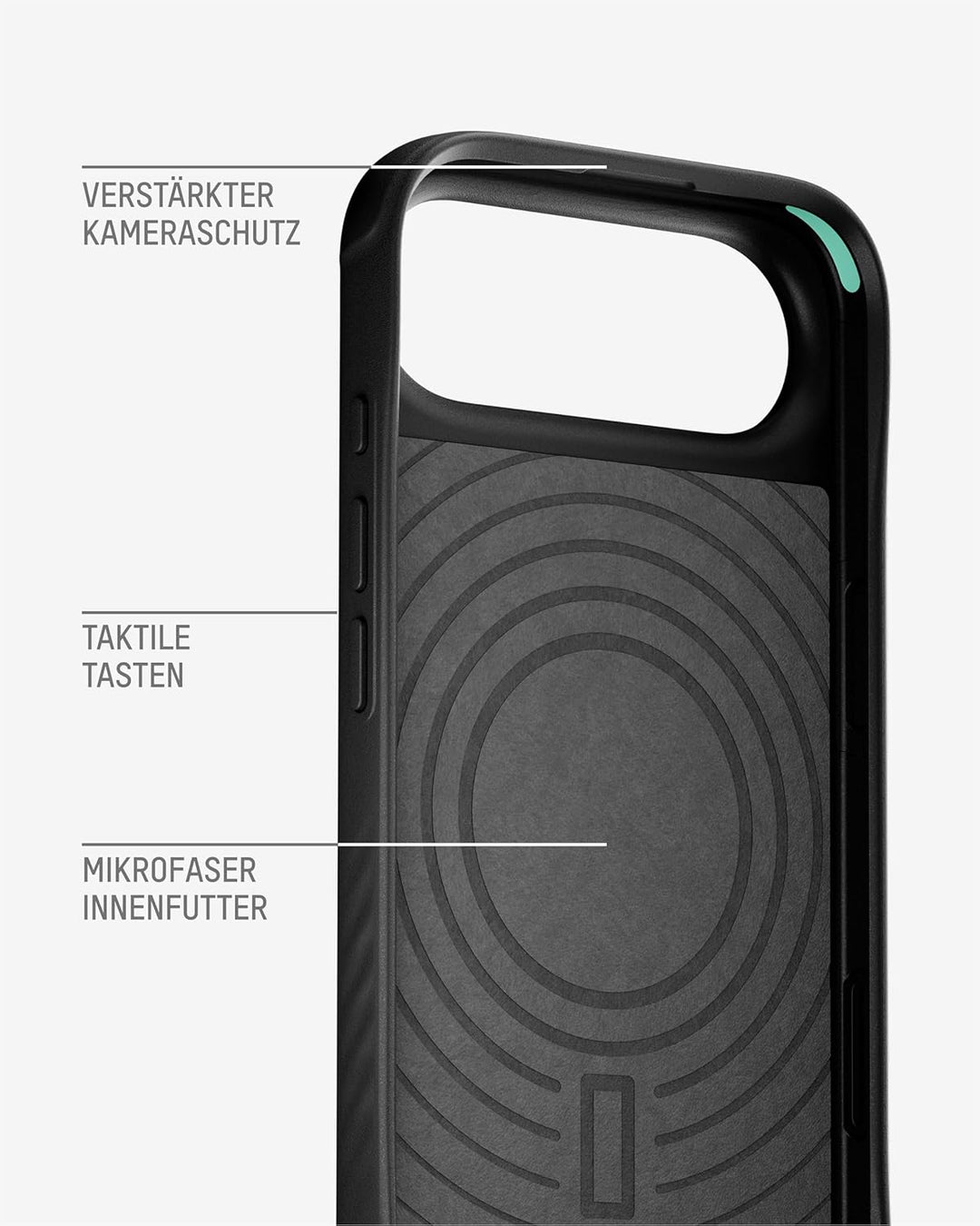 Mous Hülle für iPhone Air 6,5", kompatibel mit MagSafe [Kamerasteuerung Cover] - Limitless - Schütze