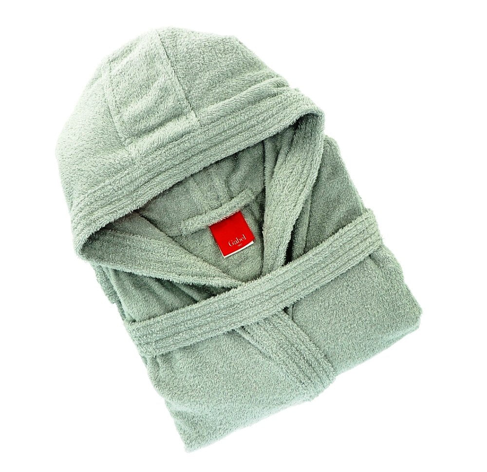 Gabel 09300 703 Bademantel für Erwachsene, 100% Baumwolle. 1x1x1 cm grau, Grau