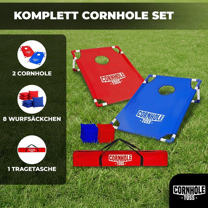 Original Offizielles Cornhole | Amerikanisches Cornhole | Einfach zu transportieren | Offizielle Abm