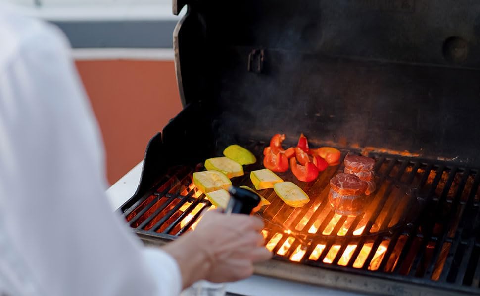 WELL GRILL 44,5cm Gusseisen Grillrost mit Rund Eingebauter Zubehör für Weber Spirit I & II E/S 310 3