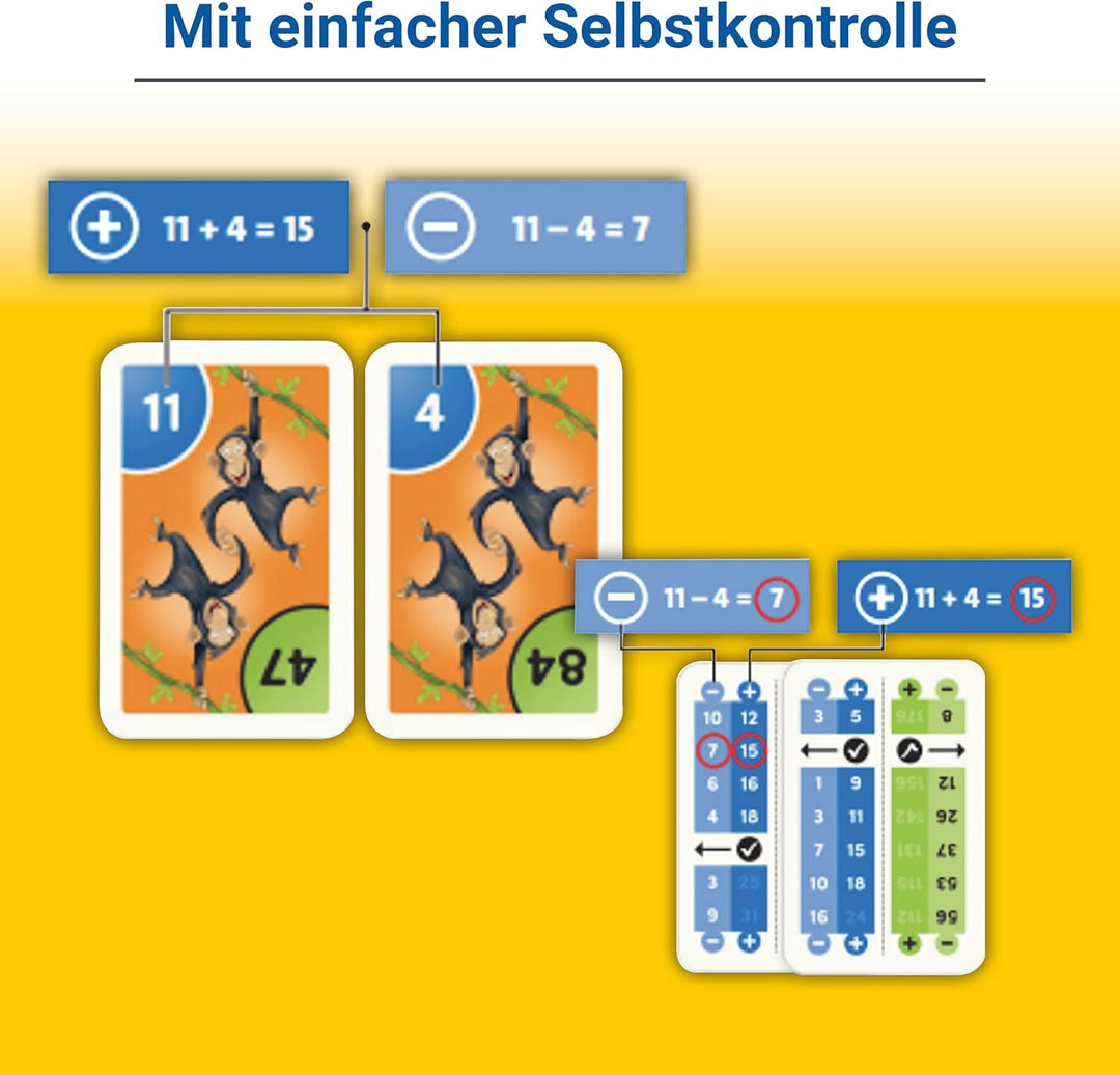 Ravensburger 24973 - Affenstarke Zahlen-Bande - Spielen und Lernen für Kinder von 6-10 Jahren, für 1
