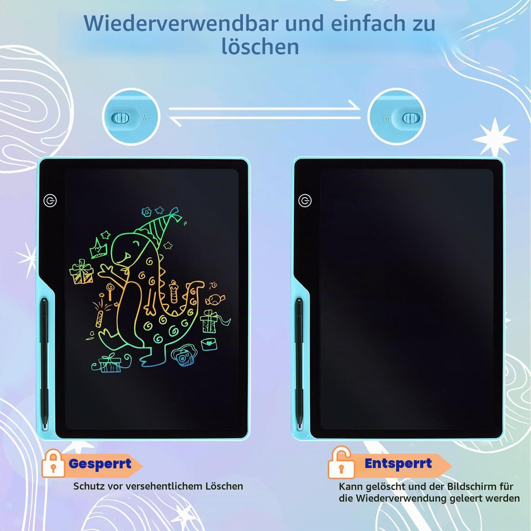 LCD-Schreibtablett für Kinder, Wiederaufladbare 16 Zoll Maltafel Zeichentafel, Vorschule Lernen Spie