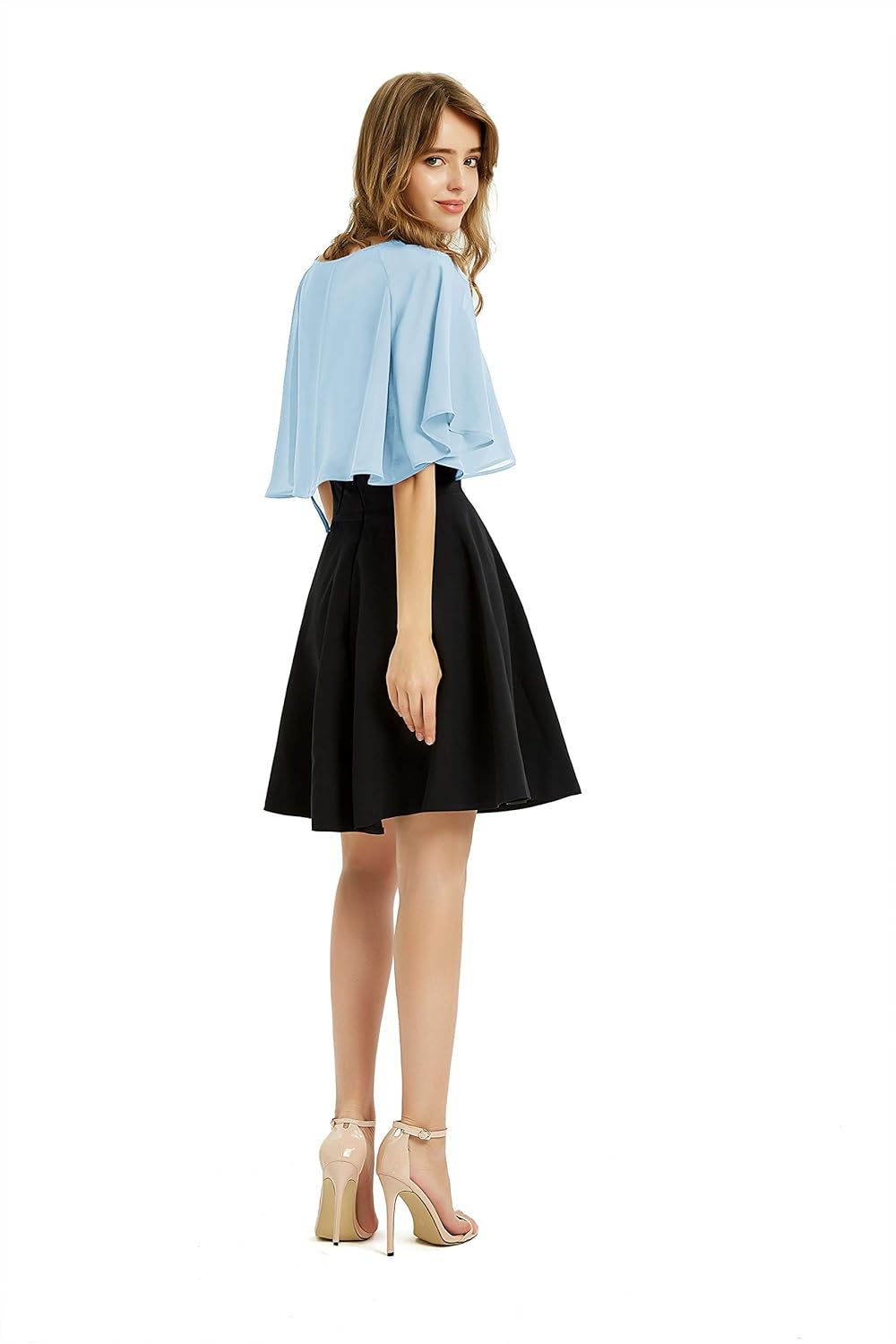 BUCUXE Weicher Chiffon-Schal für Damen, für Abendkleid, Hochzeit, Umhang, Bolero, Überwurf Einheitsg
