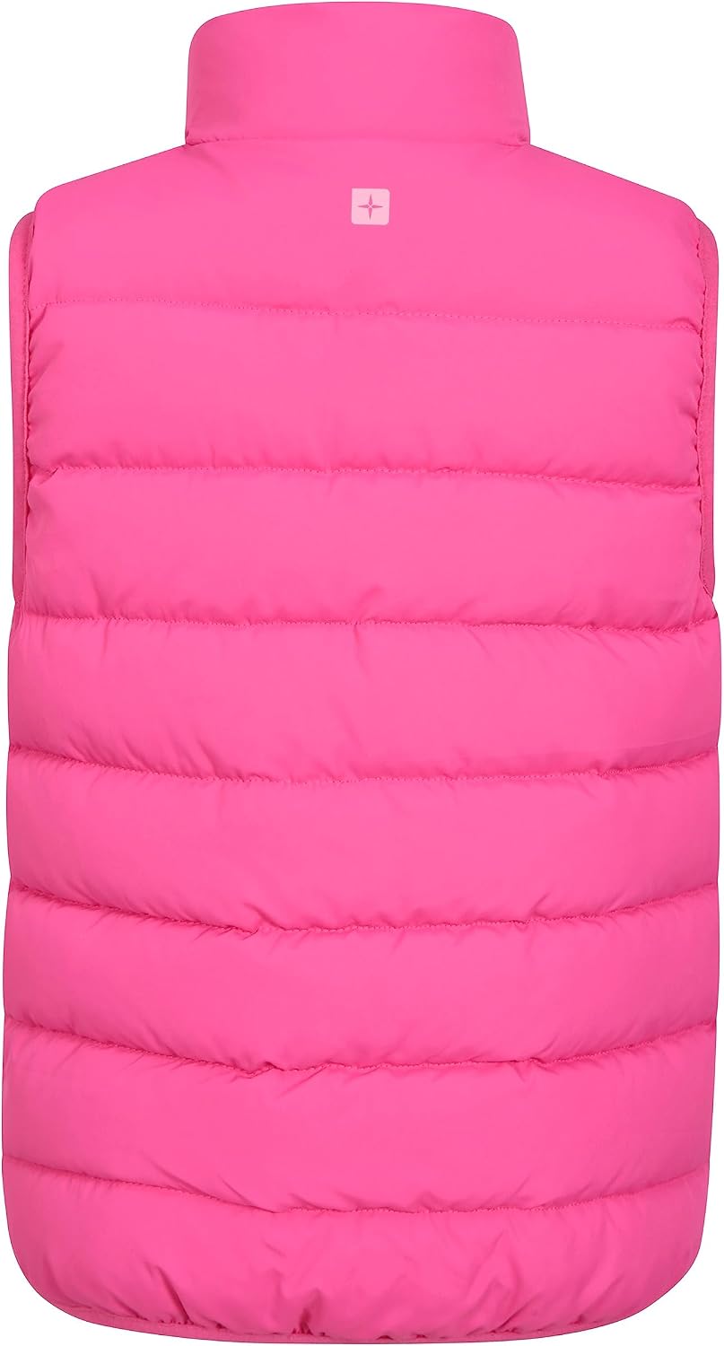 Mountain Warehouse Gepolsterte Kinder-Weste von Rocko - wasserabweisend, Mikrofaserweste, 2 Vorderta