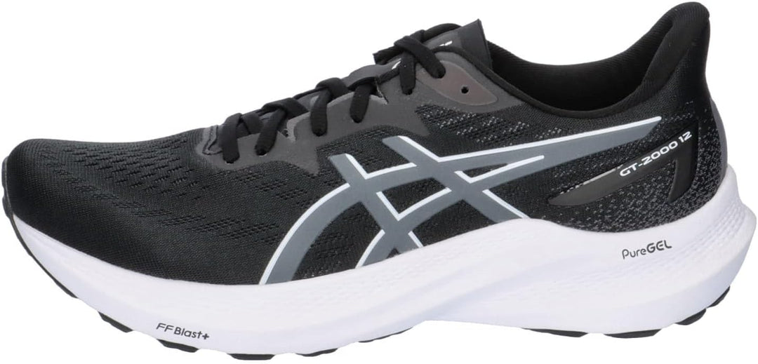 ASICS Herren GT-2000 12 44 EU Black Carrier Grey, 44 EU Black Carrier Grey