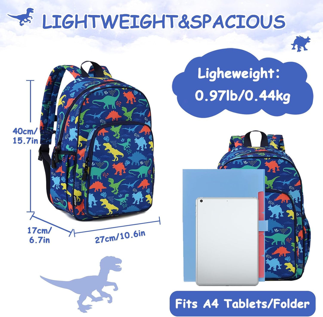 RAVUO Kinderrucksack Jungen,Niedlich Kinder Rucksack Schulrucksack für 6-9 Jahre Vorschulrucksack Ki