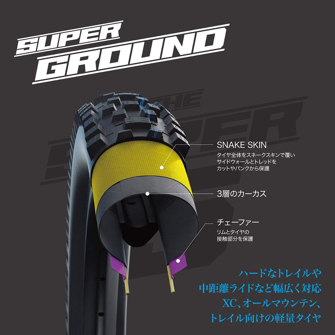 Schwalbe Thunder Burt Evo Faltreifen // 54-584 (27,5x2,1') Super Ground Schwarz, Schwarz