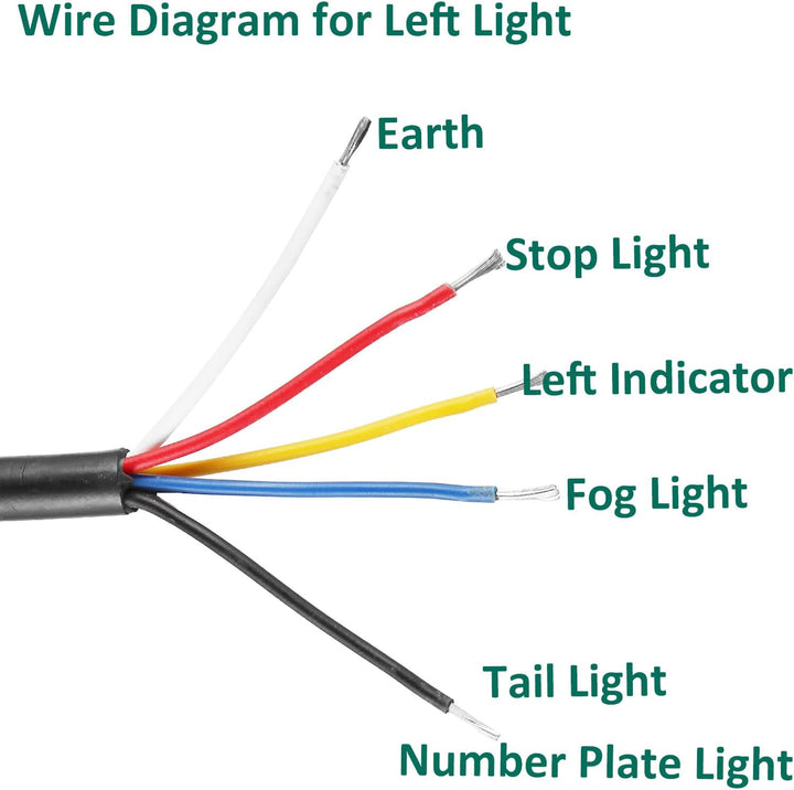 DARKGUARD Rückleuchten Satz für Anhänger 12v,mit E4 Prüfzeichen,7Funktion 2pcs Halogen Rücklicht Anh