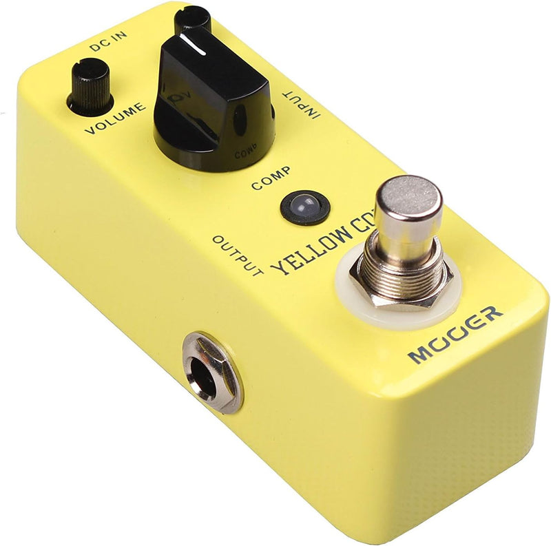 Mooer MCS2 Yellow Compression Effects Pedal Single, Single