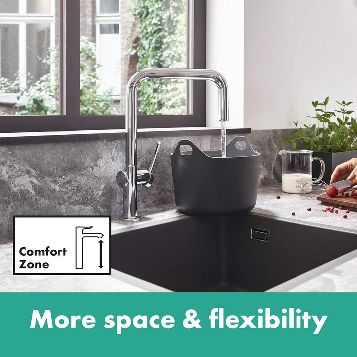 hansgrohe Küchenarmatur Talis M54 (Wasserhahn Küche, 360° schwenkbar, hoher Komfort-U-Auslauf 220mm,