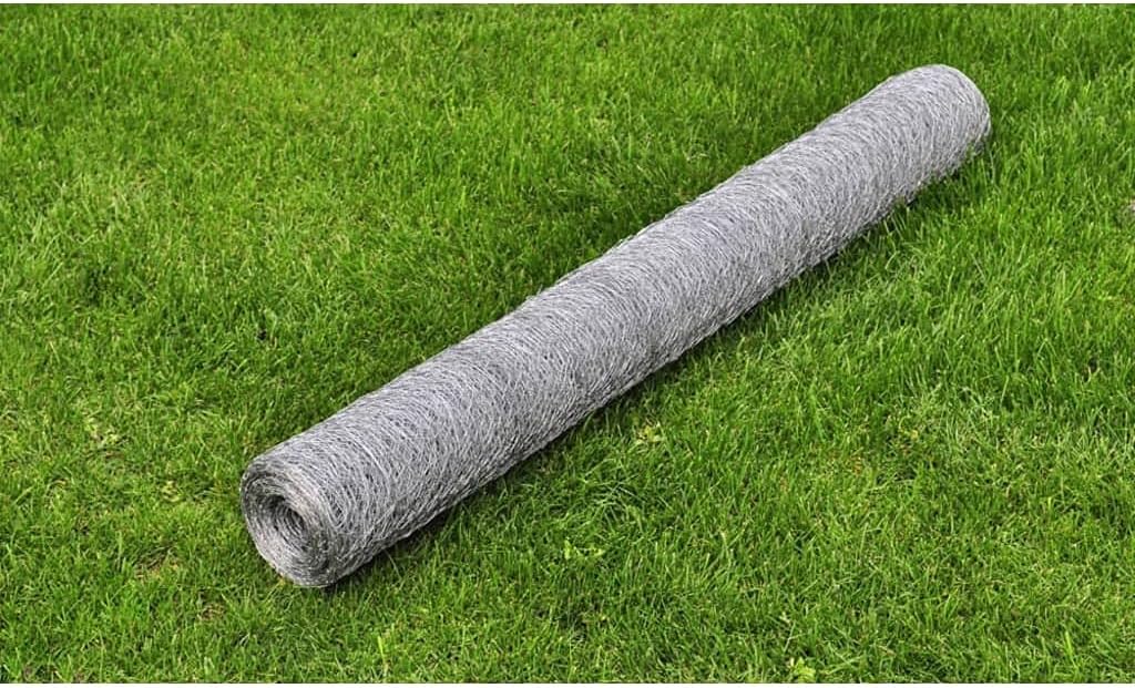 vidaXL Maschendraht Drahtgeflecht Drahtzaun Verzinkter Stahl 25×1 m Silbern, 1 m Silber