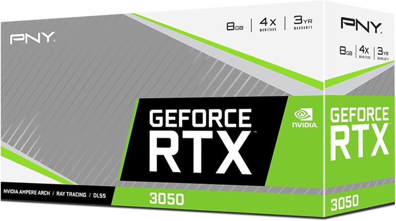 PNY GeForce RTX™ 3050 8GB VERTO Dual Fan Grafikkarte RTX3050 VERTO, RTX3050 VERTO