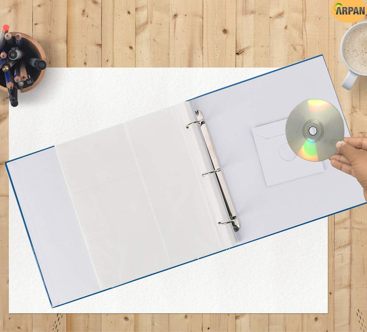 Arpan Ringbuch-Fotoalbum für 500 Fotos à 10 x 15 cm, Blau Einzelbett, Einzelbett