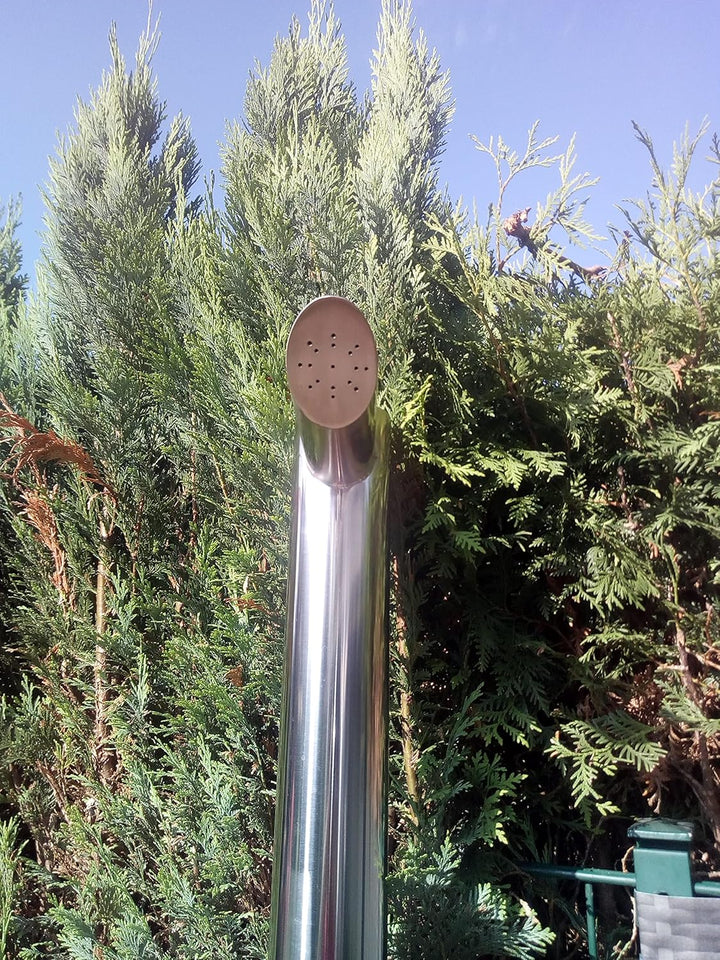 Edelstahl Pooldusche Solardusche Gartendusche Aussendusche aus Edelstahl V2A geschliffen