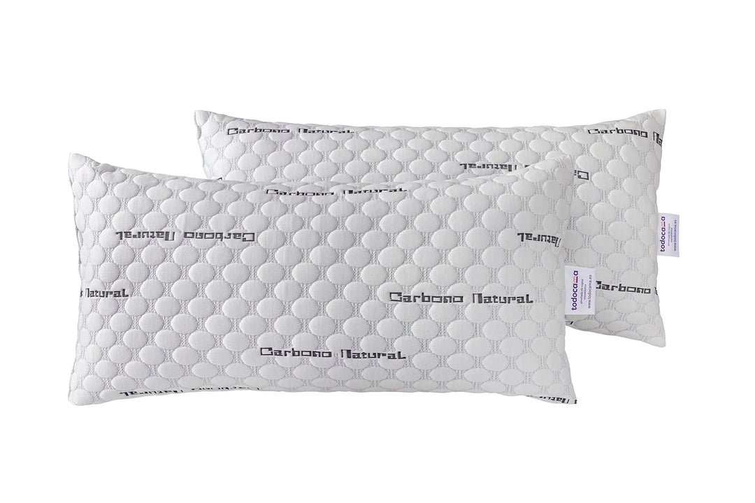 Todocama - Viskoelastisches Kopfkissen aus Carbon, 100% viskoelastisch, Stretch-Gewebe aus Carbon, m