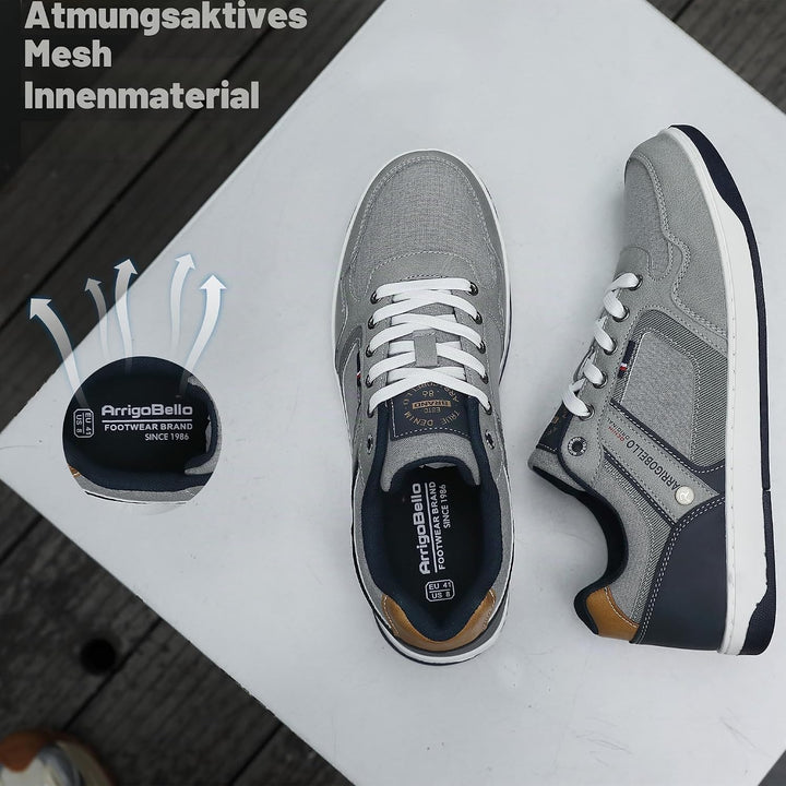 ARRIGO BELLO Freizeitschuhe Herren Sneaker PU Leder Walkingschuhe Atmungsaktive Athletic Formal Clas