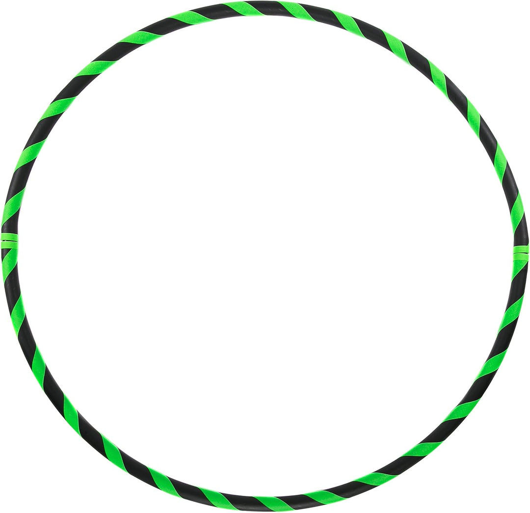 Faltbarer Anfänger Hula Hoop Reifen, Ø90/95/100/105cm Ø90cm Neon-Grün, Ø90cm Neon-Grün