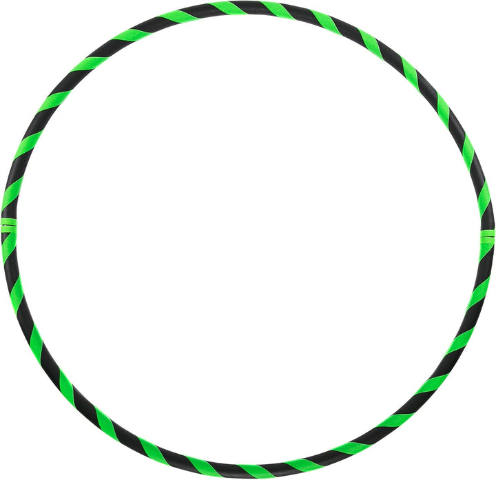 Faltbarer Anfänger Hula Hoop Reifen, Ø90/95/100/105cm Ø90cm Neon-Grün, Ø90cm Neon-Grün