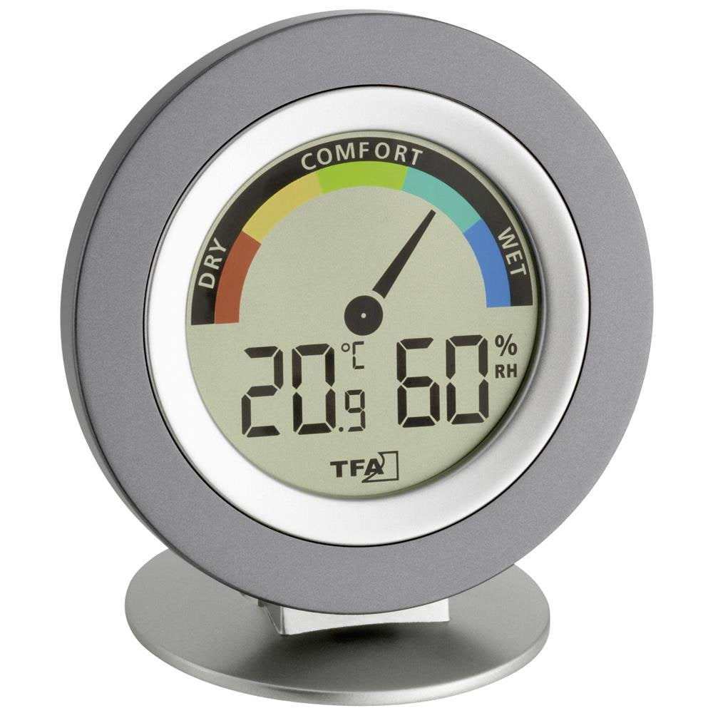 TFA Dostmann Cosy Thermo-Hygrometer digital, 30.5019.10, Höchst-und Tiefstwerte, Raumklimakontrolle,