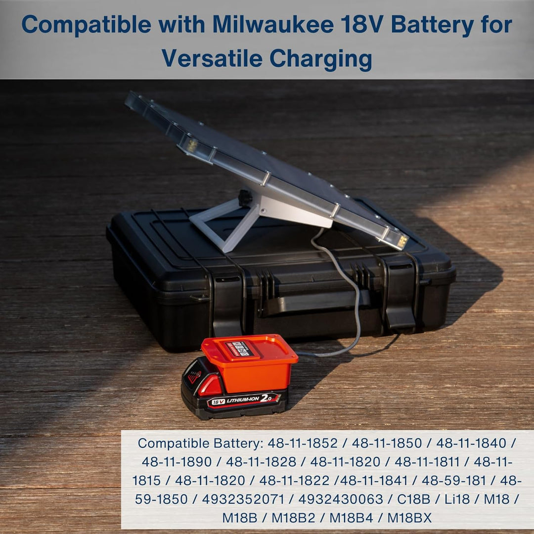 Batteriebetriebenes Ladegerät für Starlink Mini, kompatibel mit Milwaukee-Batterien, 60 W, 20 V/3 A