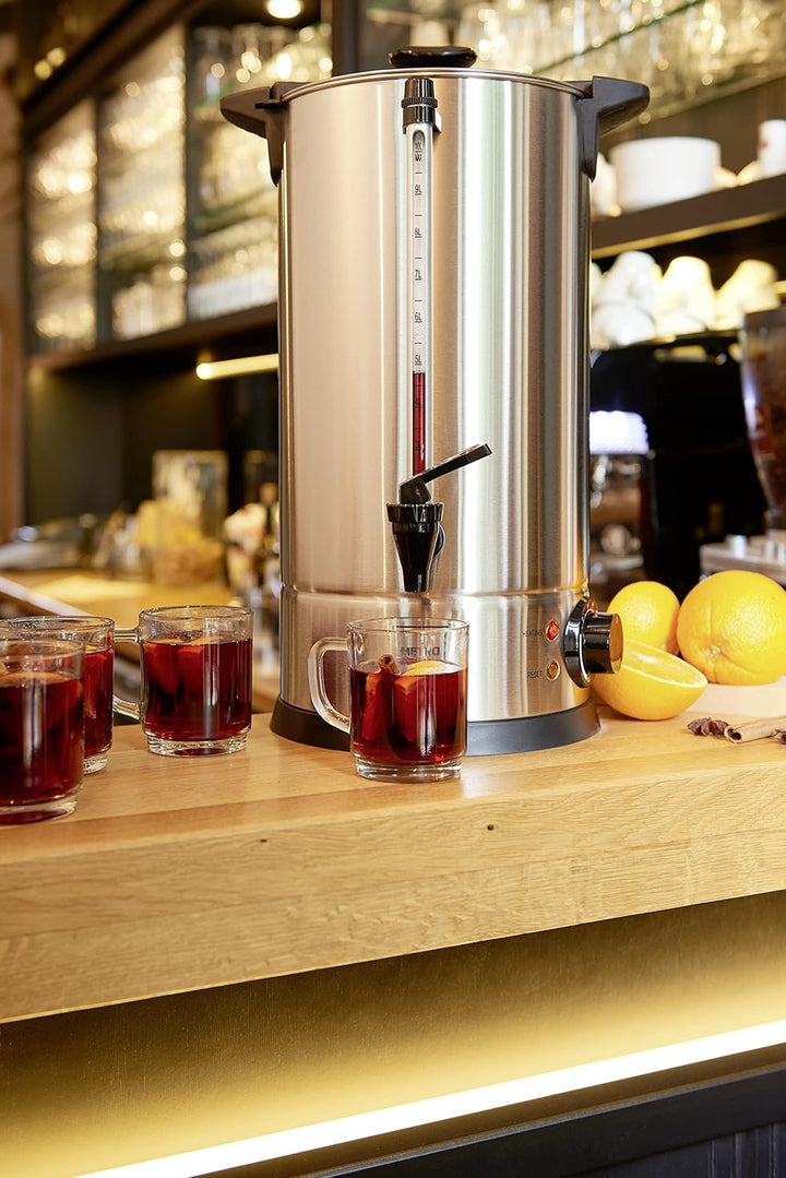 METRO Professional Wasserkocher GWB1010, auch für Glühwein, Glühweinspender, 10 Liter, 65 Tassen, 13