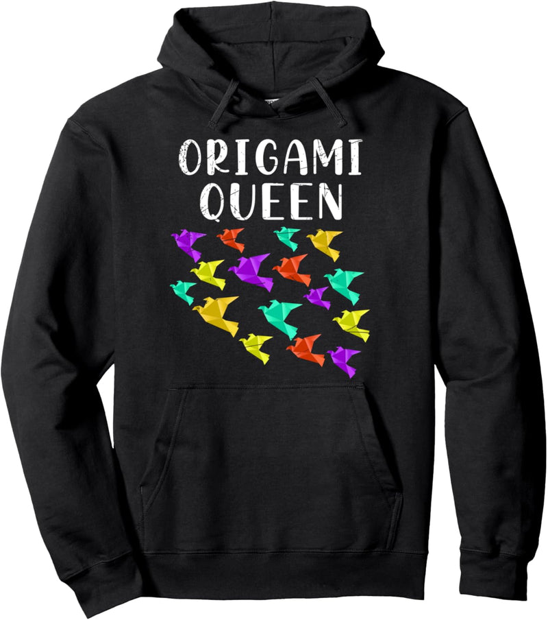 Origami Faltkunst Kranich Damen Geschenk Origami Königin Pullover Hoodie