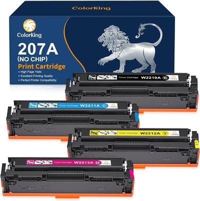 ColorKing Kompatible Tonerkartusche Ersatz für HP 207A 207X Color Laserjet Pro MFP M283fdw M282nw M2