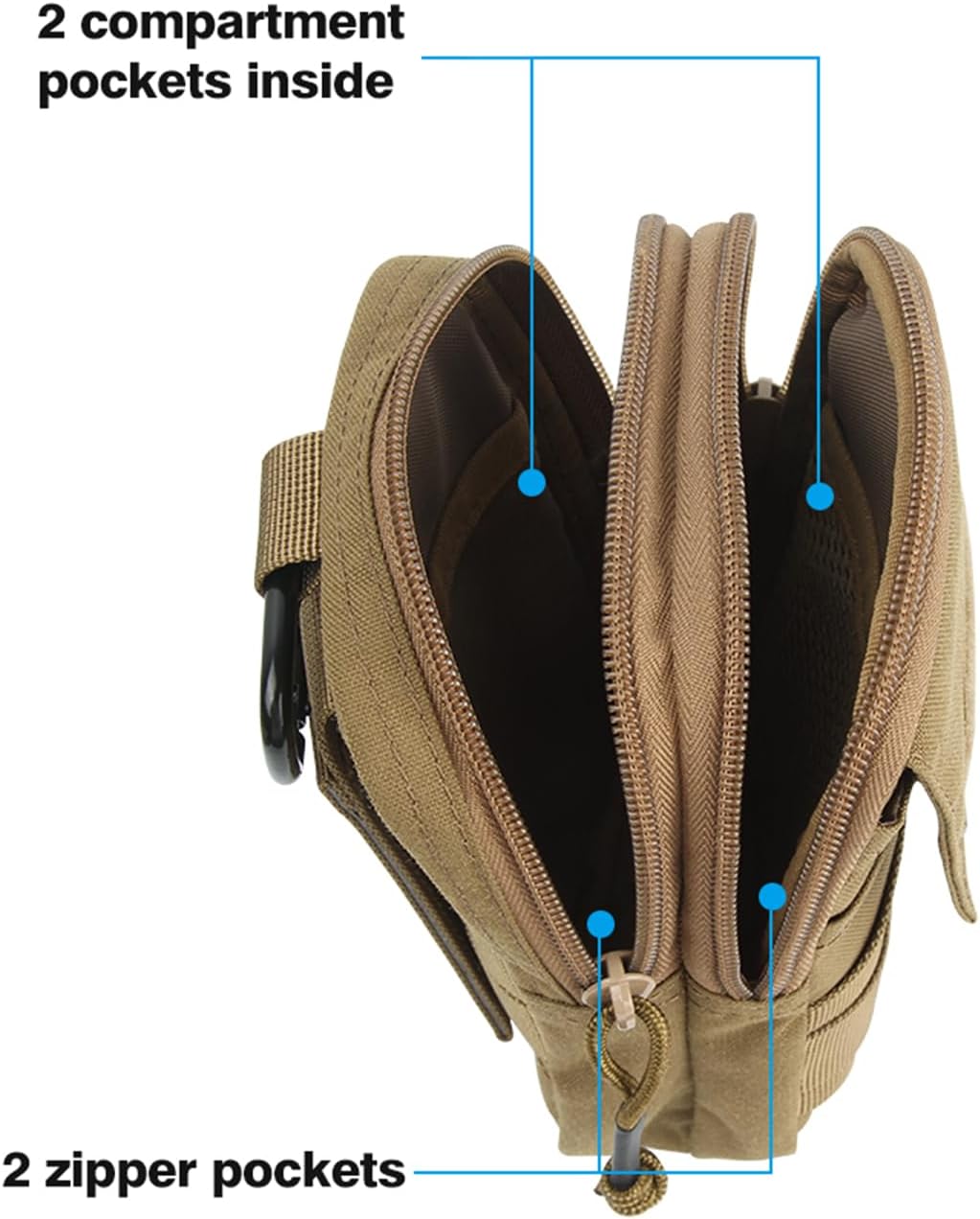 EXCELLENT ELITE SPANKER Taktische Molle Hüfttaschen Nylon EDC Tasche Handytasche Hüfttasche für iPho